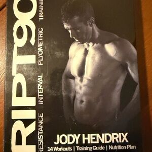 Jody Hendrix RipT90 Workout Guide - Black Cover
